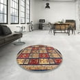 thumbnail image 3 of Ahgly Company Indoor Rectangle Abstract Plum Purple Abstract Area Rugs, 2' x 4', 3 of 6