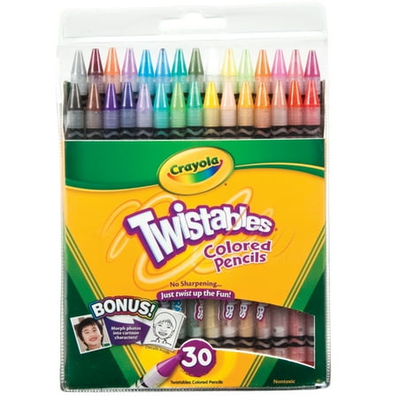 - Crayola Twistables Colored Pencil Set, 30 Colors