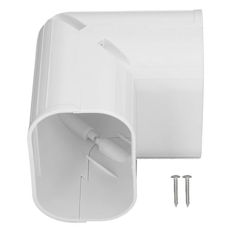 

Air Conditioner Tubing Cover Vertical Elbow Pipe Cover Decorative PVC Split Line Cover Set for 510HP