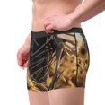 thumbnail image 2 of Yiaed Skull Butterfly Sunflower Print Men's Soft Cotton Boxer Shorts Breathable Boxers Underwear Moisture-Wicking Underwear Stretch Boxer Briefs for Man-Medium, 2 of 5