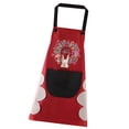 thumbnail image 2 of Delantal Bolsillo PVC Babero ajustable Sin mangas Delantal de cocina para el hogar Accesorio de cocina, Tipo 1, Rojo Methold HA003449-04, 2 of 6