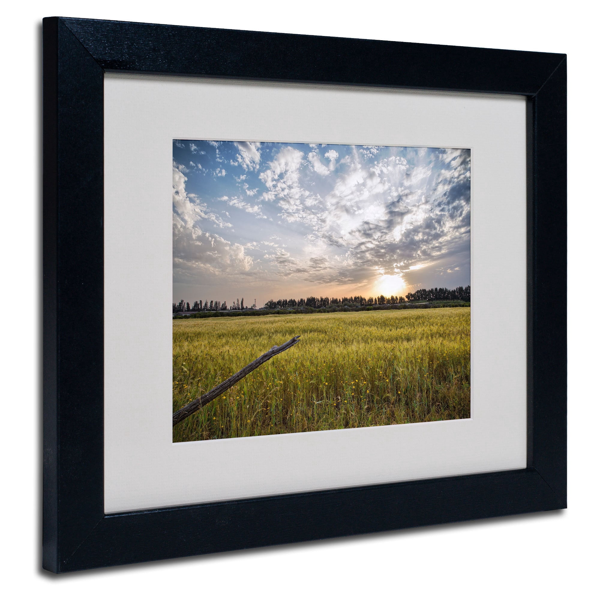 Trademark Fine Art "End of Day" by Giuseppe Torre, Black Frame