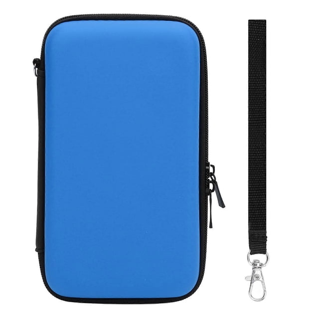 Carrying Case for New 2DS XL, 2DS LL, New 3DS, 3DS with 8 Slots, Protective Hard Shell, Console Accessories Carrying Case, Blue