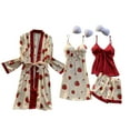 thumbnail image 2 of LSLJS Robes Ensembles pour Femmes, Lingerie de Mode pour Femmes Robe en Soie et Dentelle Robe de Nuit Nuisette Vêtements de Nuit, 2 of 3