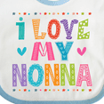 thumbnail image 4 of Inktastic I Love My Nonna Baby Clothes Girls Baby Bib, 4 of 4