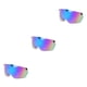 thumbnail image 1 of Yuarrent Casco Gafas Instalación práctica A prueba de viento Pieza reemplazada Unisex Cascos multicolores Gafas Carretera Lente a prueba de Type1 NO1, 1 of 6