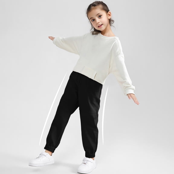 Toddler Rain Pant Lined with Fleece Waterproof Windproof Puddle Dry Winter Clothes Ski Pants for Girls 3T