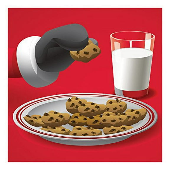 Creative Converting Creative Converting 317133 16 Count Paper Beverage Napkins, Santa Scenes