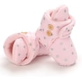 thumbnail image 4 of Baby Booties Newborn Boys Girls Fleece Boots Non Slip Grippers Stay On Slipper Socks Infant First Walker Winter Warm Crib Shoes, 4 of 7