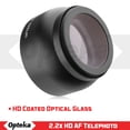 thumbnail image 3 of Opteka 52mm 2.2x High Definition AF Telephoto Lens for Canon, Fuji, Nikon, Panasonic and Sigma Threaded Lenses, 3 of 9