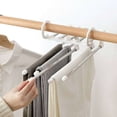 thumbnail image 2 of Monstrate Estante de almacenamiento de pantalones multifuncional 5 en 1, estante de almacenamiento ajustable para pantalones, organizador de Almacenamiento y organización del hogar, 2 of 6