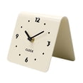 thumbnail image 4 of Reloj de escritorio de arte moderno, reloj de mesa acrílico simple, silencioso, de diseño, decoración del hogar. Beige, 4 of 7