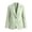 Green women fall button down shirt a1, variant on Women Fall Winter Collared Long Sleeve Button Down Basic Casual Blazer Solid Business Work Slim Blazer Jacket, Pink 2XL