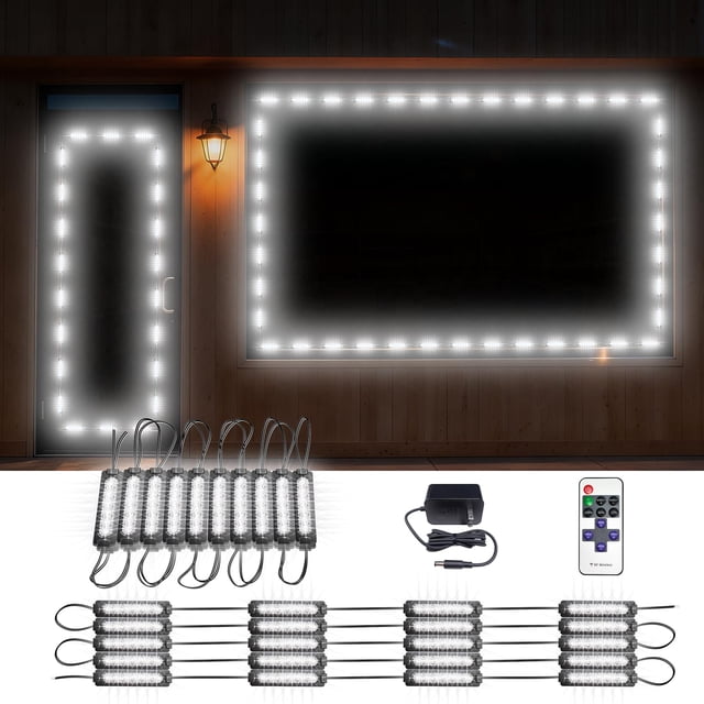 Luces LED para ventana de escaparate Katemily Storefront 22 pies 24 V 2835 blanco