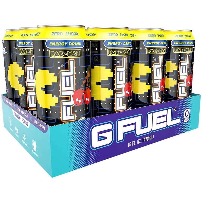 G Fuel Pac-Man Power Pellet - Cherry Lollipop Energy Drink, 16 oz