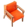 thumbnail image 4 of Sofá miniatura a escala 1:12, muebles para casa de muñecas, mini sofá de cuero sintético, casa de muñecas Naranja Pequeño, 4 of 9