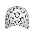 thumbnail image 2 of Naloa Original Classic Low Profile Hat Men Women Baseball Cap Dad Hat Adjustable Unconstructed Lovely Penguin Print Cap, 2 of 9