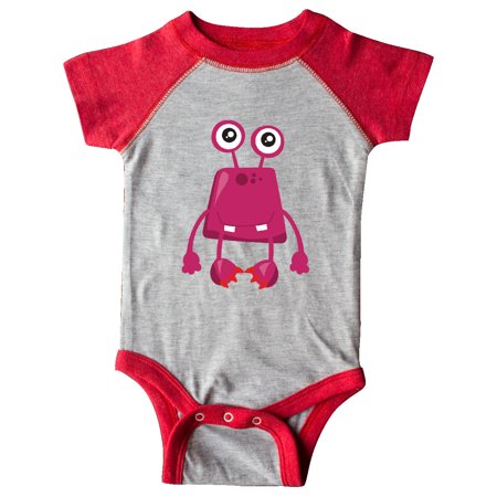 

Inktastic Cute Monster Smiling Monster Pink Monster Gift Baby Boy or Baby Girl Bodysuit