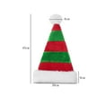 thumbnail image 3 of Chmadoxn Christmas Decorations Xmas Tree Decor Christmas Children's Hat Christmas Gift Children's Christmas Hat Christmas Stitching Red And Green Striped Plush Hat, 3 of 5
