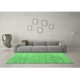 thumbnail image 3 of Ahgly Company Indoor Rectangle Abstract Emerald Green Modern Area Rugs, 4' x 6', 3 of 4