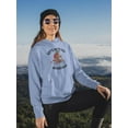 thumbnail image 2 of Go Mountains Bear On Bike Hoodie Women -Image by Shutterstock, Female 4X-Large, 2 of 4