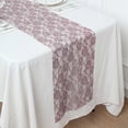thumbnail image 5 of BalsaCircle 12x108 in Violet Amethyst Rose Floral Lace Table Runner Wedding Party Events Reception Home Decorations Supplies, 5 of 8