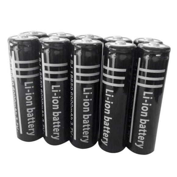 10 Pcs 6000mAh Rechargeable Lithium Battery High Capacity Rechargeable Power Supply For Torch Camera Small Fan Doorbell
