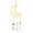 Yellow, variant on TIMIFIS Crystal Pendant Natural Amethyst Gravel Pendant Handwoven Catcher Wind Chime Lighting Pendant Decorative Gift Home Decor