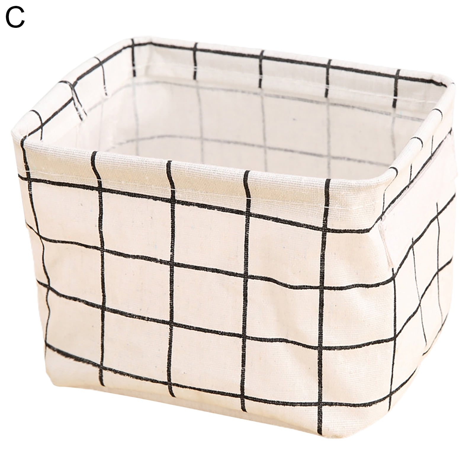 HEVIRGO Decorative Storage Bin with Handle Cotton Flax Widely Usage
