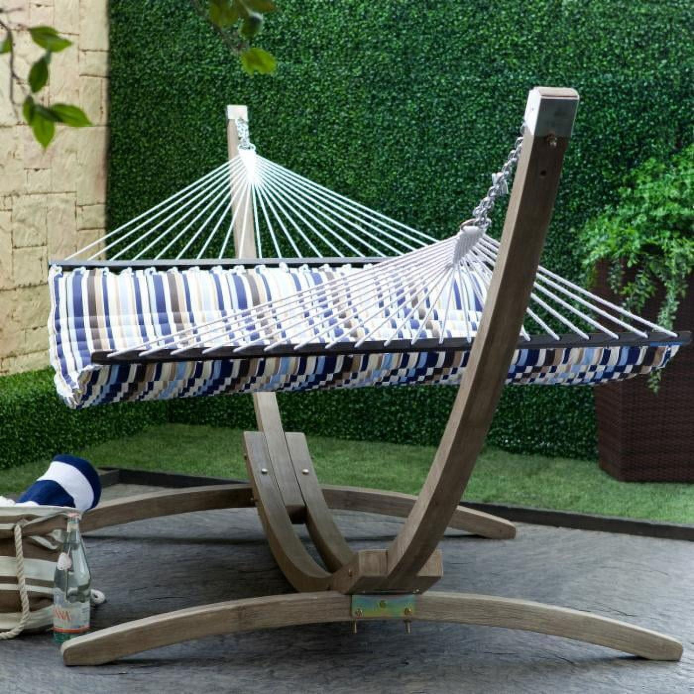 Coral Coast Seaside Pillow Top Hammock, Aqua Blue 11.65ft L x 4.5ft W
