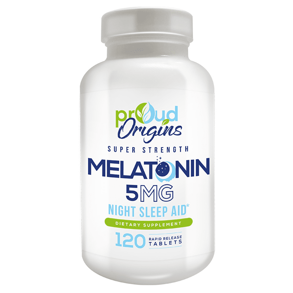 Proud Origins Melatonin 5mg 120 Rapid Release Tablets, Supports Sound Sleep