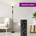 thumbnail image 2 of OUTON 71" Torchiere Floor Lamp with Remote, 4 Color Temperature Modern LED Standing Light for Living Room, Black, 2 of 8