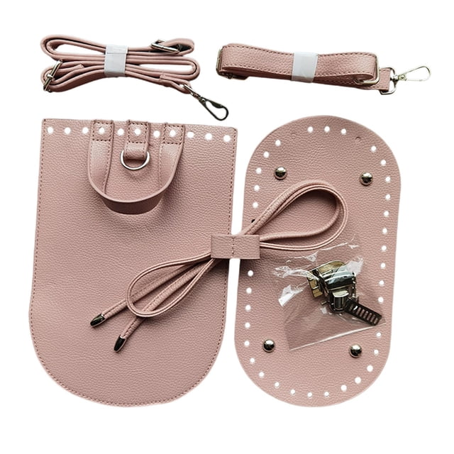 Knitting Bag Bottoms Nail Bottom Shaper Pad Flap Cover Sewing Bag Making Set Pink