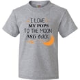 thumbnail image 3 of Inktastic I Love My Pops To The Moon and Back Youth T-Shirt, 3 of 5