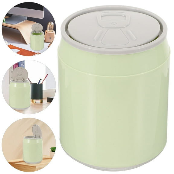 AURARMLET Plastic Wastebasket Office Trash Can Reusable Indoor Small Trash Bin for Home and General Use 1 Set