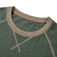thumbnail image 5 of Men's Long Sleeve Crew Neck Pullover T Shirt Casual Fashion Solid Color Slim Fit Sports Tops Fall Winter Lightweight Soft Comfort Shirts, 5 of 7