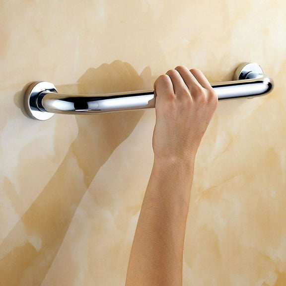 MUSEYA 2Pcs Silver Stainless Steel Safe Grab Bar for Bathroom Safety and Stability