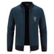 thumbnail image 2 of Chaqueta de suéter de punto de lana con capucha de tela escocesa de otoño e invierno de moda para hombres Pompotops  oipoqjl38380, 2 of 9