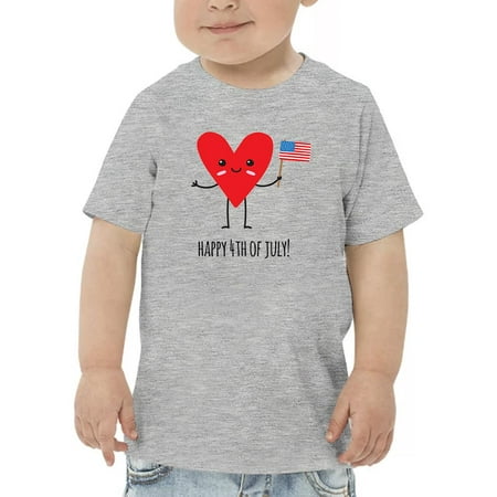 

Happy 4Th Of July Heart T-Shirt Toddler -Image by Shutterstock 4 Toddler