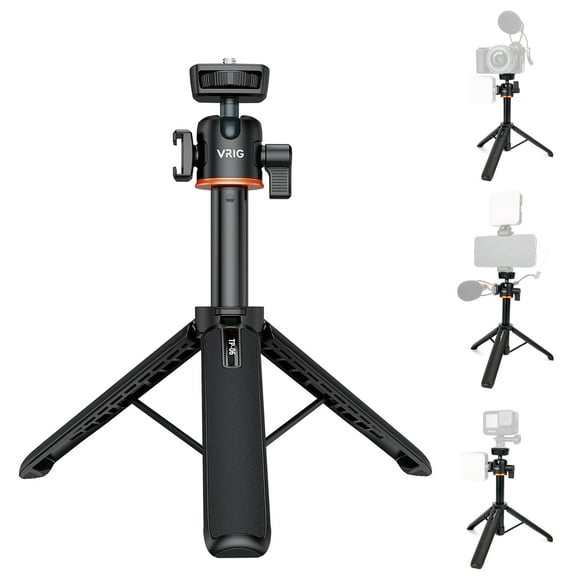 Tripod,Cold Mount Rotatable Screw Cold Mount Inch Screw Cold Alloy With 1/4 Ballhead Max. Load Tp-06 Portable Mount Rotatable Ballhead Live Video Stand Alloy With Portable Stick Stand Qisuo