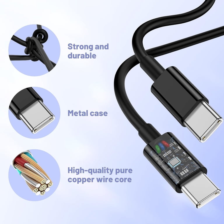 QZIIW 45W Dual Port USB-C Fast Charger with 6FT Cable photo 6