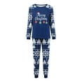 thumbnail image 2 of Busydd Christmas Pajamas for Family Casual Comfortable Long Sleeve Round Neck Tops and Pants Family Pajamas Fashion Holiday Print Matching Christmas Pajamas, 2 of 5