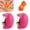 Pink 2pcs, variant on 304 Steel Egg Shell Opener, Multifunctional Egg Cracker, Separator & Peeler For Raw & Hard Boiled Eggs, Essential Kitchen Gadget