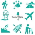 thumbnail image 4 of The Tinkle Belle Portable Female Urination Device Light Teal and White with Carry Case, 4 of 8