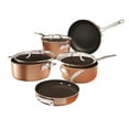 thumbnail image 1 of Gotham Steel StackMaster 8-Piece Aluminum Ultra-Nonstick Cast Textured Ceramic Coating Cookware Set, 1 of 6