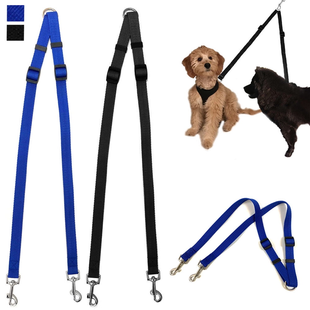 Dog Leash No Tangle Coupler Nylon Leash Dual Double for Two Large/Small Dogs New