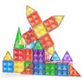 thumbnail image 2 of yeacher Creative Magnetic Building Blocks for Kids - 60-Piece Colorful Window Design Set for Cognitive Development and Fun Learning, 2 of 7