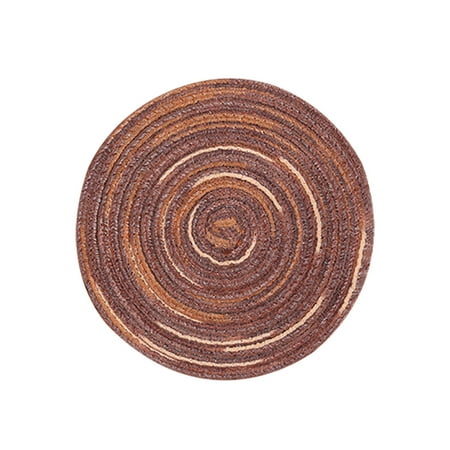 

Mittory 18cm Ramie Cotton Yarn Table Mat Insulation Pad (Satin Dyeing)
