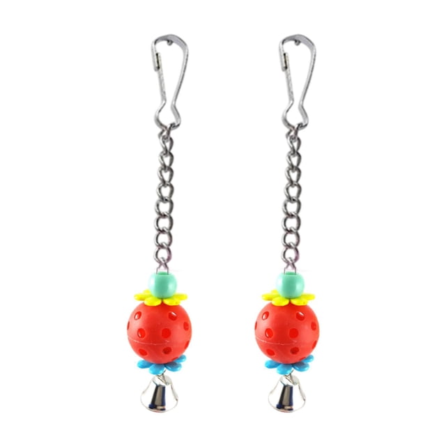 2x juguetes para pájaros de mascotas Juguetes coloridos pequeños a medios pequeños pequeños pájaros loro juguete juguetes para para para coca Rojo