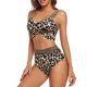 thumbnail image 3 of Gibobby Conjunto de Bikini para Mujer Bikini para mujer Estampado de leopardo Traje de baño de cintura alta Cubierta del vientre Lentejuelas Banda elásti(A,G), 3 of 5